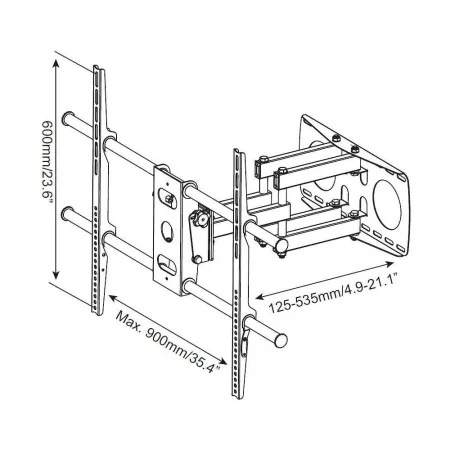 Uchwyt ścienny Tv Led/lcd 50-100 Cali 80kg Obrotowy